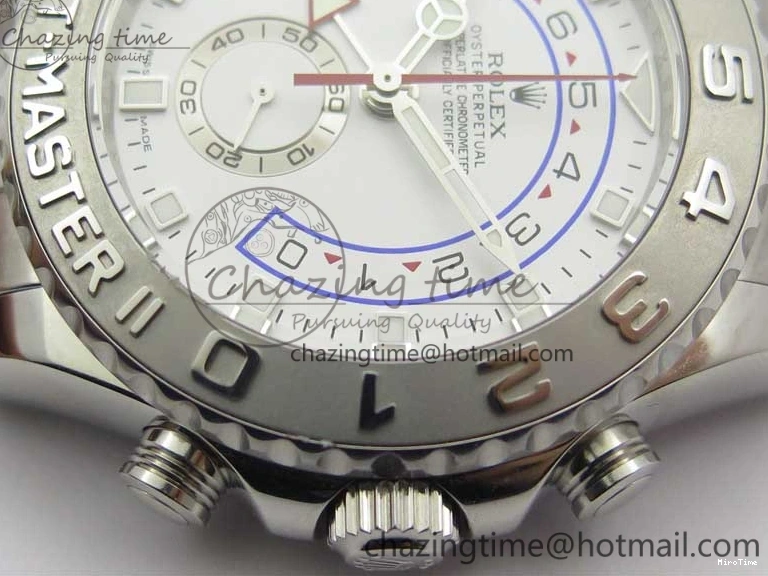 MiroTime 0126 Lightweight YachtMaster II 116689 SS JF 1:1 Best Edition White Dial Ceramic Bezel on SS Bracelet A7750 V 3184